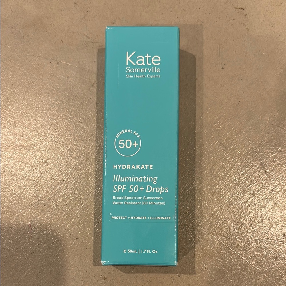 NIB, Sealed Kate Somerville Hydrakate Illuminating Mineral SPF 50+ Drops
